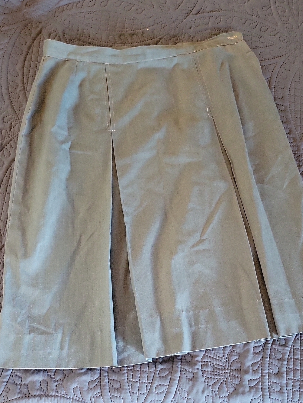 Vintage Carol Brent Chambray Cotton Skirt